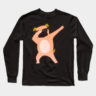 Dabbing Pug Long Sleeve T-Shirt